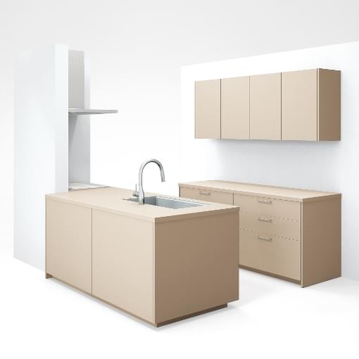 袖壁付けペニンシュラ:画像1